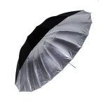 چتر پارابولیک کم‌عمق با روکش داخلی نقره‌ای و قطر 182 سانتی‌متر